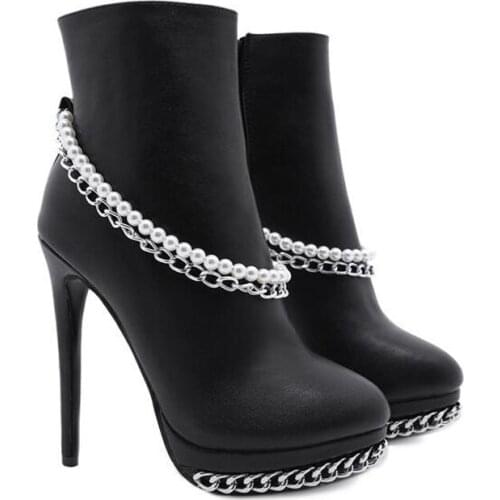 Super High Heels Shoes Flock Platform Heeled Shoes Pumps Women Night Club Thin Heel Sexy Plus Big Size 14cm High Heels