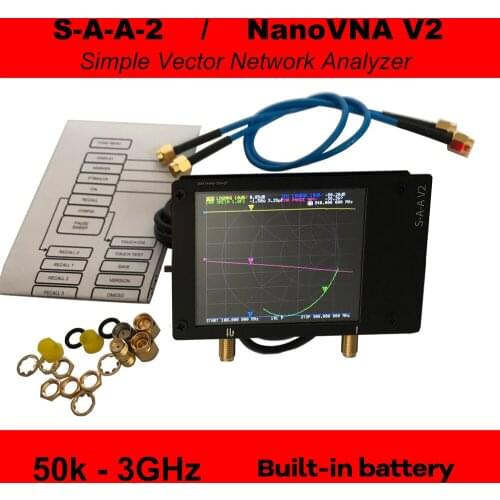 3G Vector Network Analyzer S-A-A-2 NanoVNA V2 Antenna Analyzer Shortwave HF VHF UHF with Housing