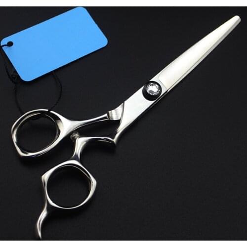 High quality Japan 440c 6 '' gem cut hair scissors cutting barber makas hair scissor thinning shears hairdressing scissors set
