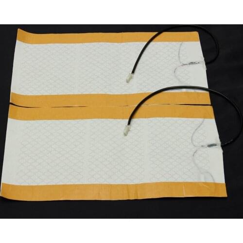 X-2Pcs 12V Universal Car Heat Pad Seat Covers Carbon Fiber Heated Auto Car Seat Heating Pad Warmer Heater Mat