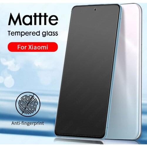 Matte Tempered Glass For Xiaomi Mi 10T Redmi Note 10 9 8 7 Pro 9S 10S 9T 9A K40 Poco X3 NFC F3 GT M3 F2 Pro Screen Protector