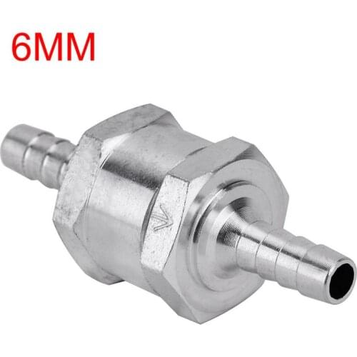 1PCS Car Accessories Aluminium Alloy One Way Fuel Non Return Check Valve Petrol Diesel for Car Gas Liquid 6MM