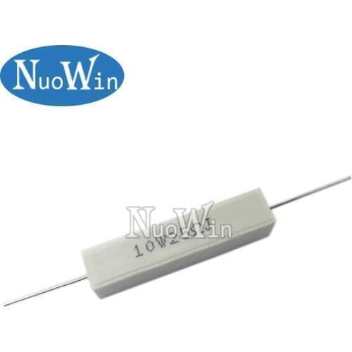 10pcs 10W 5% Cement Resistor Power Resistance 120R 150R 180R 200R 220R 240R 270R 300R 120 150 180 200 220 240 270 300 ohm
