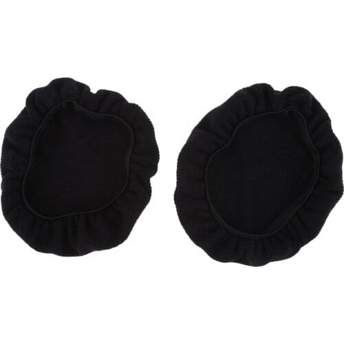 Pairs Black Stretchable Washable Earcup Cover Fabric Headphone Cover for Most On Ear Headphones within 9~11cm Earpads
