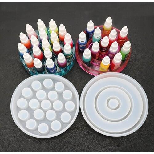 DIY Hand made Crystal Epoxy Resin Mold Pigment Bottle Lipstick Storage Box Glue UV Resin Molds for DIY Jewelry Making Tool