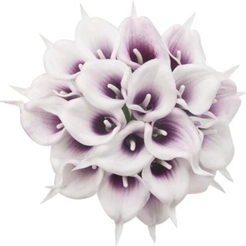 1PC Artificial Flowers PU Real Touch Vivid Calla Lily Flowers Bouquets for Wedding Decoration Party Supplies Flowers & Wreaths