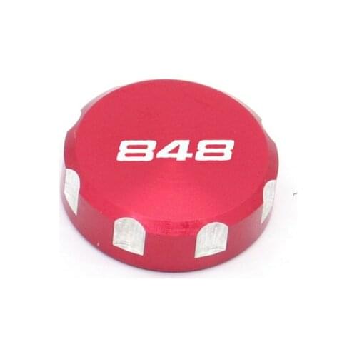 For DUCATI 848/EVO 2008-2013 2012 11 Front Brake Clutch Rear Brakes Fluid Reservoir Cylinder Cover Motocycle Oil Cap Tank Cup