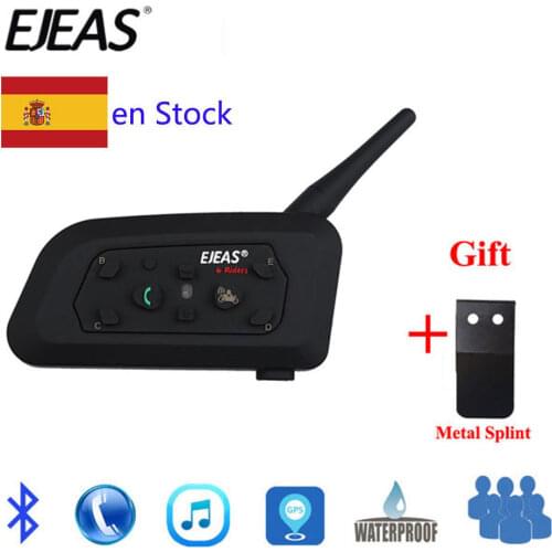 2020 Version Helmet Intercom V6 Pro Helmet Intercom 6 Rider 1200M Motorcycle Bluetooth Intercom Headset Helmet Intercom