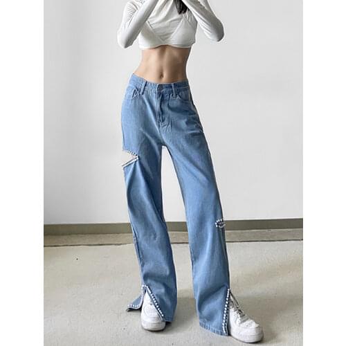 MYOURSA Womens Ripped Jeans