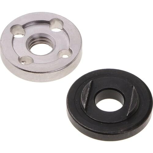 Set of M10 Angle Grinder Flange Kit Metal Lock Nut Inner Outer Flange Nut Spare Set Hand Power Tool Accessories