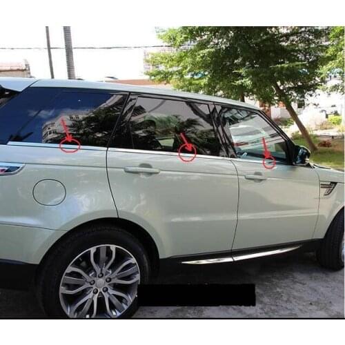 Stainless steel car window trims for Range Rover Sport 2014 2015 2016 2017 2018 L494