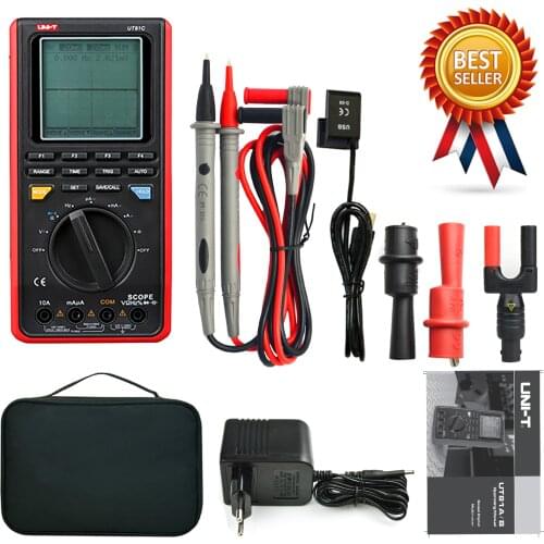 UNI-T UT81C / UT81B Handheld Digital Oscilloscope Multimeter AC DC Resistance Frequency Meter USB Interface PC Software