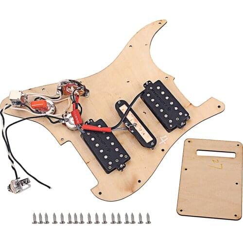 Prewired Electric Guitar Pickguard HSH Humbuckers Pickup Set