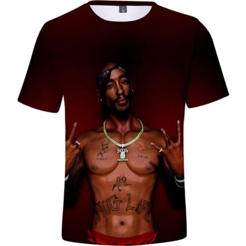 Rholycrown Hot 2PAC 3D t shirt Men/women Fashion Harajuku Hip Hop printed Rapper 3D 2PAC Mens Summer cool t shirt Plus size