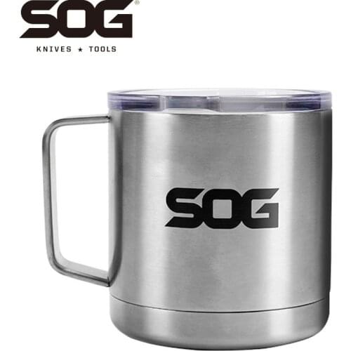 SOG Home Office Mug Outdoor 304 Stainless Steel Vacuum Double-Capacity Waterproof Drinking Cup
