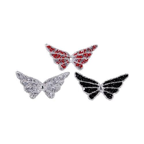 Butterfly Hot Drilling Bag Clothes Heat Transfer Printing Stickers Crystal Heat Transfer Printing Decoration Iron on Transfer