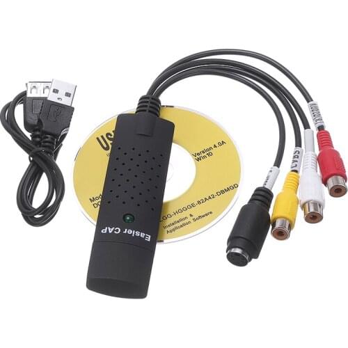 USB Video Capture Card Adapter Audio TV Video DVR to PC DVD VCR Converter Recorder Grabber Adapter Audio to Digital Converter