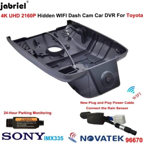 New 4K Car Dvr Dash Camera 24H For Toyota Camry xv70 v70 70 For Toyota Camry LE XLE SE XSE For Toyota Aurion 2017 2018 2019 2020