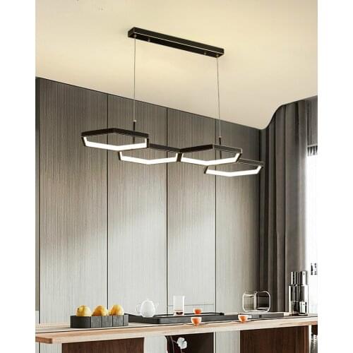 Vintage Brass Led Bar Kitchen lighting Office led pendant Lights luminaire Dining Room Living Room Copper hanging pendant Lamp