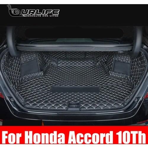 Rear Trunk Mat Car Trunk Leather Mats Parts Rear Boot Liner Styling Anti New Pattern Dirty Protector Tray For Honda Accord 10Th
