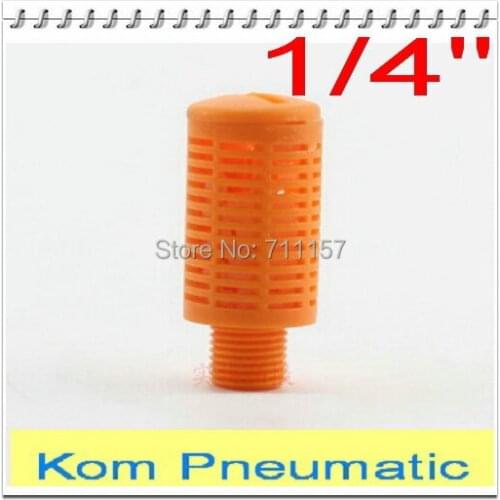 10pcs/lot Free Shipping 1/4 1/4" Inch Plastic Air Valve Exhaust Silencer,Muffler Noise Filter Reducer BSL-02 PSL-02