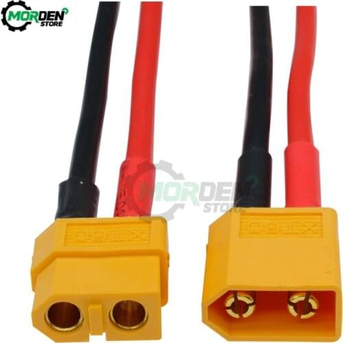 2Pcs XT60 10cm Connector Male Female Battery Connector Plug with Silicon 12 AWG Wire For RC Lipo/Ni-CD Battery charging