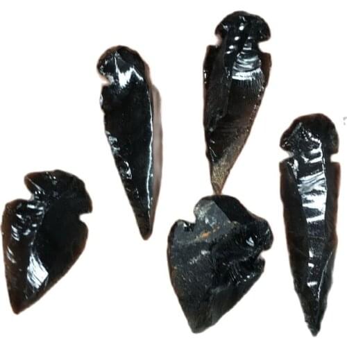 3-5cm Natural Obsidian India Arrowhead