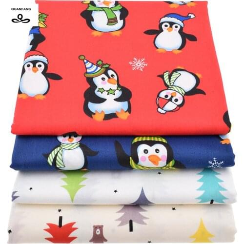 4pcs/lot,Twill Cotton Fabric Patchwork Cartoon Tissue Cloth Of Handmade DIY Quilting Sewing Baby&Children Sheets Dress Material