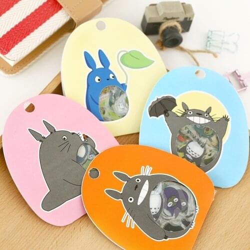 60 pcs/set Kawaiiy Japanese Hayao Miyazaki Totoro Pet Stickers Scrapbooking Diy Bullet Journal Diy Stationery Sticker