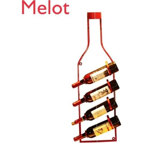 European-Style Holder Metal Wine Rack Wall Red Wine Rack Wall Hanging Living Room Dining Room Bar Cabinet Wine Bottle