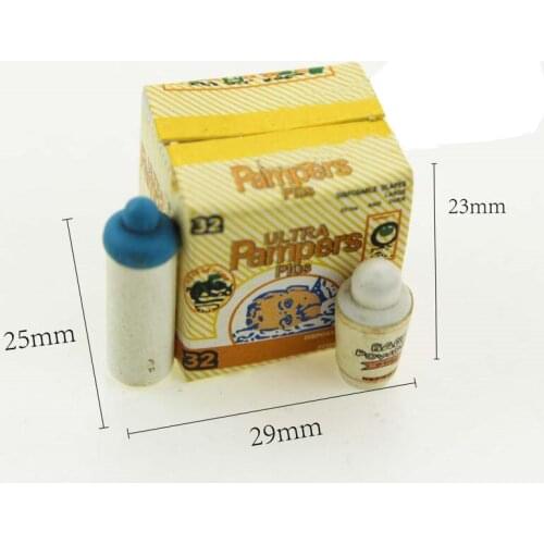 G05-X4570 children baby gift Toy 1:12 Dollhouse mini Furniture Miniature rement Mini Children diapers 1set