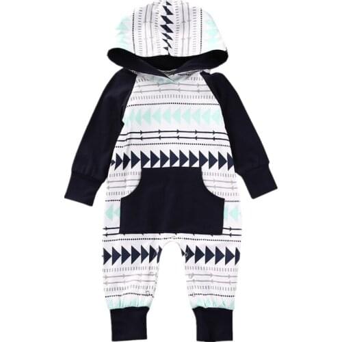 Pudcoco Newborn Kids Baby Girl Baby Boy Child Unisex Infantil Romper Jumpsuit Hooded Clothes Outfit New 0-2T