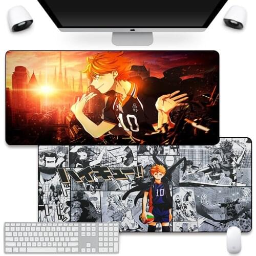 40*90CM Anime Haikyu XXL Long Mouse Pad Comtuper DeskMat Large Mousepad Carpet Gaming Accessoroes Laptop Gamer Keyboard MausMat