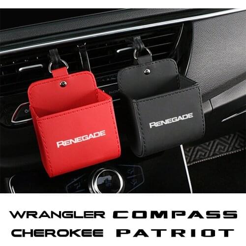 For Jeep RENEGADE WRANGLER CHEROKEE COMPASS PATRIOT TRAILHAWK COMMANDER LIBERTY RUBICON Car Storage Box Phone Holder Accessories