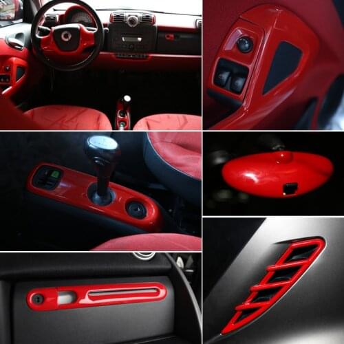For Mercedes-Benz Old Smart 451 Fortwo ABS Plastic Car Interior Sticker Decorative Cover Car Interior Modification Accessories