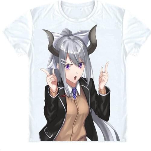 Higuchi Kaede T-Shirts Multi-style Short Sleeve Shirts japanese virtual YouTuber Higuchi Kaede Cosplay Shirt