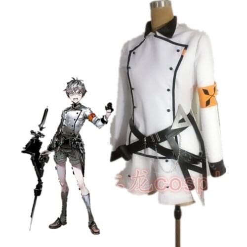 Game Arknights Mephisto Pheies Cosplay Costume Halloween Chrismas Party Cosplay Apparel Costume Wig Shoes Full Set