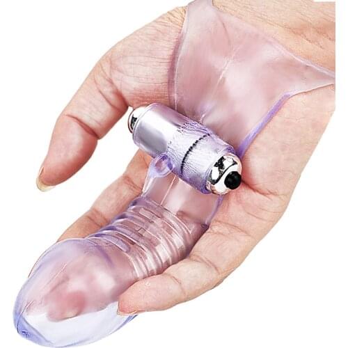 IKOKY Finger Sleeve Vibrator Female Masturbator G Spot Massage Clit Stimulate Sex Toys For Women Lesbian Orgasm Adult Products