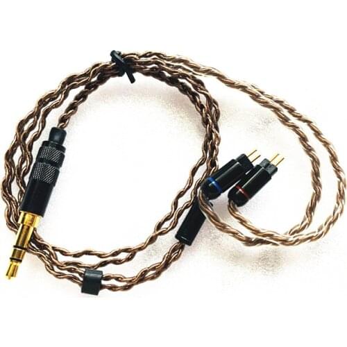 Diy earphone cable silver plated wire short bluetooth earphone wire se535 mmcx im50 ie80 A2DC 2PIN 0.78MM 0.75MM TF10