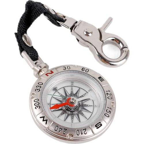Compass Retro Zinc Alloy Keychain Compass Camping Portable Accessories Pocket Portable Small Compass