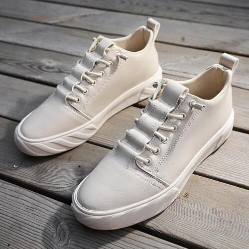 New Arrival Men White Flat Shoes Lace-up Comfortable Sneaker for male tenis masculino adulto Top Quality Men Casual Shoes