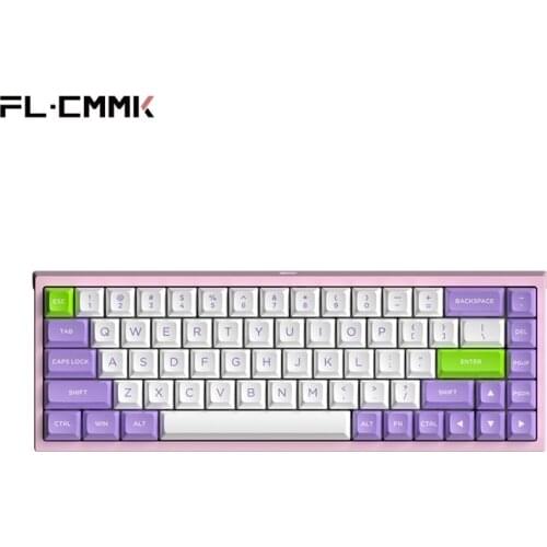 FL·ESPORTS FL680 Three-Mode Mechanical Keyboard 68-Key RGB Hot-Swappable 2.4G Wireless Bluetooth Wired Win/Mac/iPad