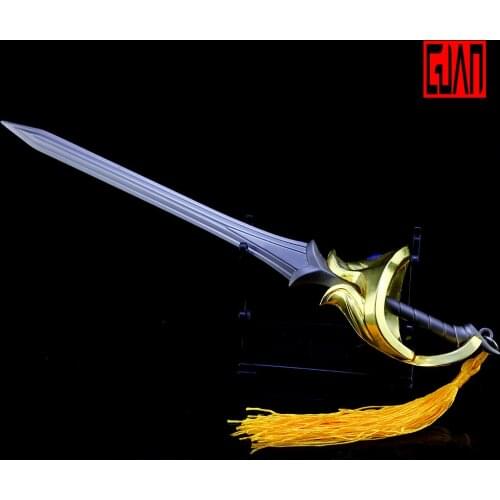 Hero Game Weapon Model Fiona Sword Princess Metal Keychain 22cm Pendant Toy Sword Weapon Model Decoration
