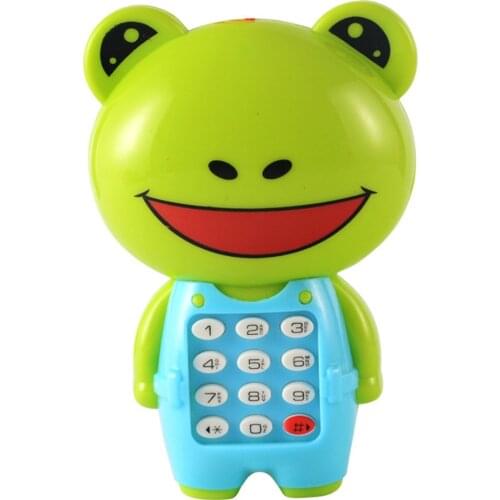 Cartoon music phone glowing children puzzle baby gift children music phone Practical portable wear-resistant toys