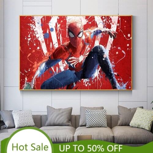 Graffiti Superhero Spiderman Classic Marvel Diamond Painting Diamond Embroidery Full Cross Stitch Kit Mosaic Handwork Home Decor