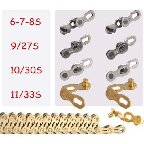 MTB Road Bike Chain Magic Buckle Mountain Bike Bicycle Chain Buckle Connector 6s-11s Speed Master Missing Link for SHIMANO Sram