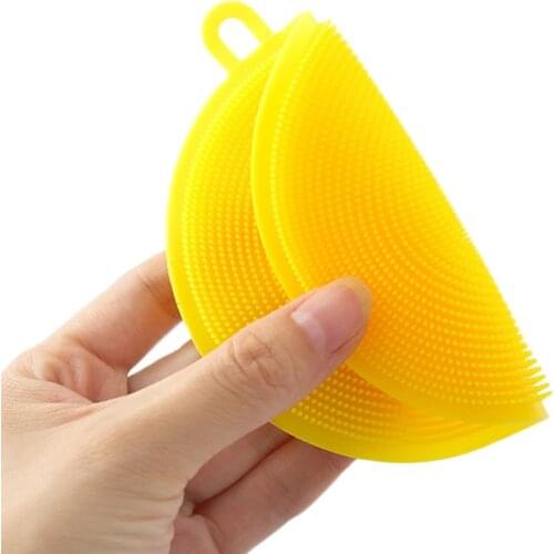 AYEVIN Silicone Cleaning Brush Dishwashing Sponge Multi-functional Fruit Vegetable Cutlery Kitchenware Brushes Kitchen Tools