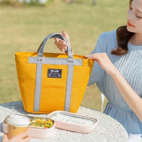 Lunch Bag Cooler Tote Portable Insulated Box Polyester Thermal Cold Food Container Office Picnic For Men WomenTravel Lunchbox