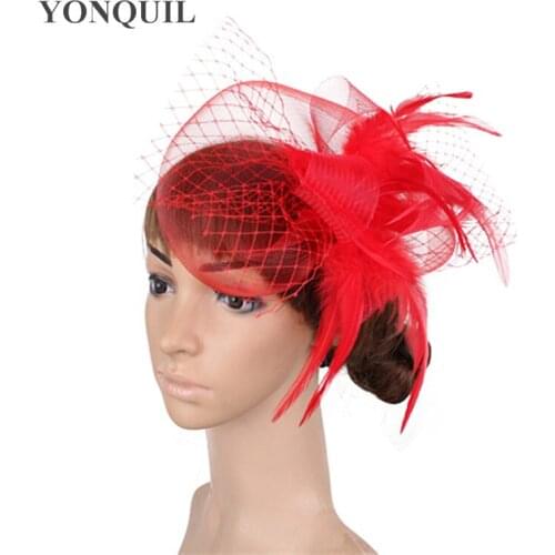 Bride Wedding Mesh Headwear With Fancy Father Fascinator Hat Formal Dress Wedding Fedora Cap Handmade With Cocktail Headdress