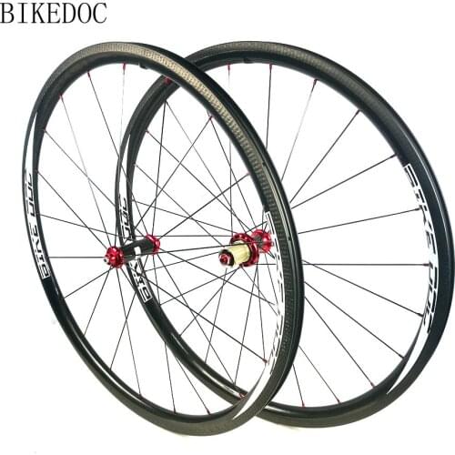 BIKEDOC Dimple Bike Wheel Clincher Tubeless Ruote In Carbonio Bici Da Corsa Road Bike Wheels Carbon